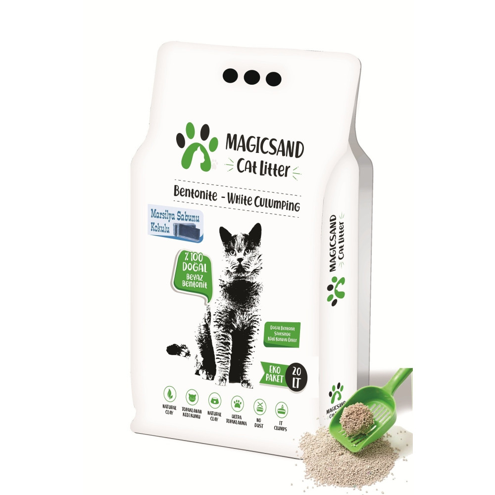 magicsand Marsilya Sabun Kokulu Kedi Kumu 20 Lt Kalın Taneli Evcil Hayvan Ürünleri Fiyatı