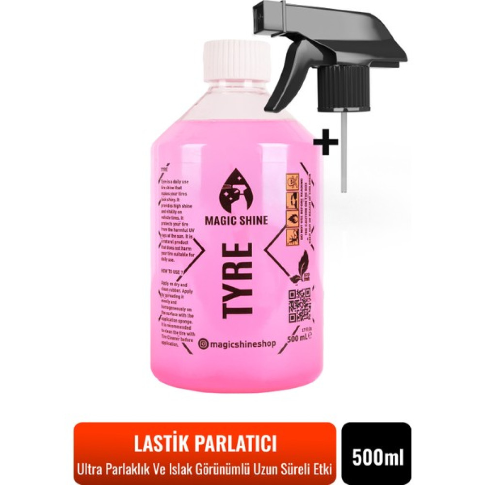 Magicshine Lastik Parlatıcı Ultra Parlaklık Islak Görünüm 500ML Lastikler Fiyatı