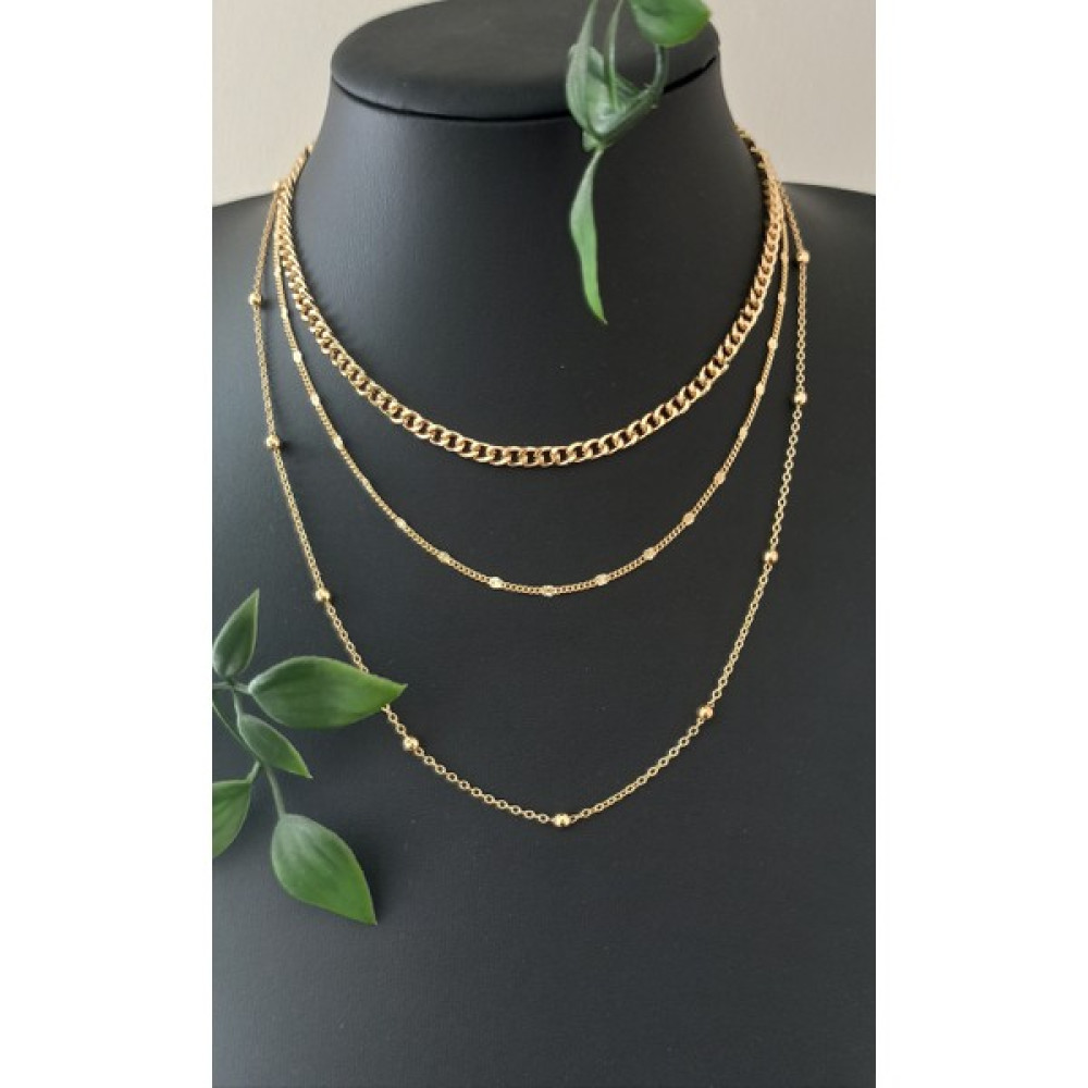 Magicstone Kadın Üçlü Zincir Seti Bijuteri Kolye Fiyatı