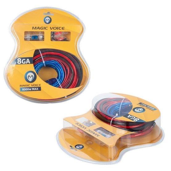Magicvoice 8000W 8GA Oto Anfi Kablo Seti