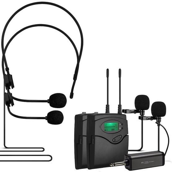 Magicvoice MV-1304YY Kablosuz 2 Yaka+2 Headset Telsiz Mikrofon Stüdyo Mikrofonu Fiyatı