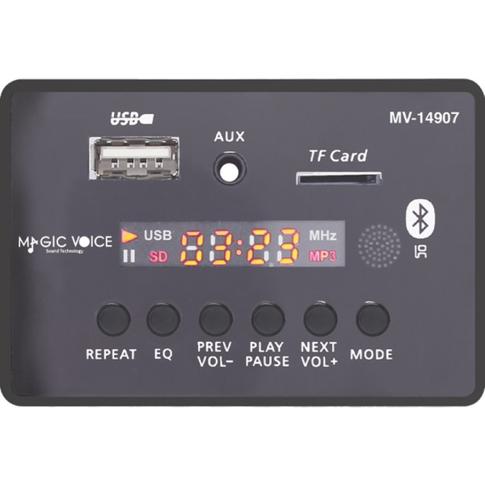 Magicvoice MV-14907 Usb/sd/mıc/aux/bluetooth Kumandalı Ekranlı Oto Teyp Çevirici Dijital Player Board Oto Hoparlörleri & SubWoofer Fiyatı