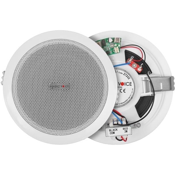 Magicvoice TPI-350 5.25" (13.5 Cm) Hat Trafolu Alçıpan/asma Tavan Tipi Hoparlör (6W Rms - Mp3 USB Uyumlu) - Beyaz Bluetooth Hoparlör Fiyatı
