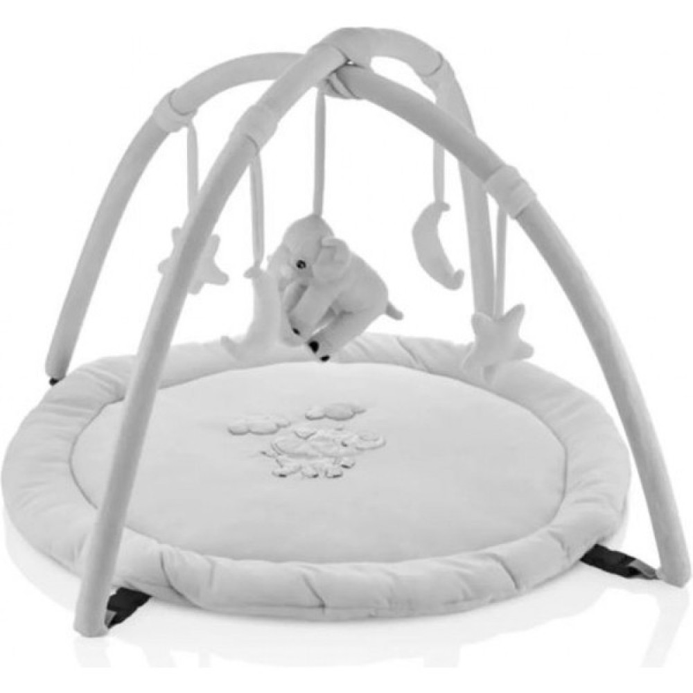 Magicway Fil Desenli Gri Oyuncaklı Yumuşak Pamuklı Oyun Halısı Yenidoğan Bebek Aktivite Oyun Matı - Babyjeemm - 65 x 65 cm Oyuncak Fiyatı