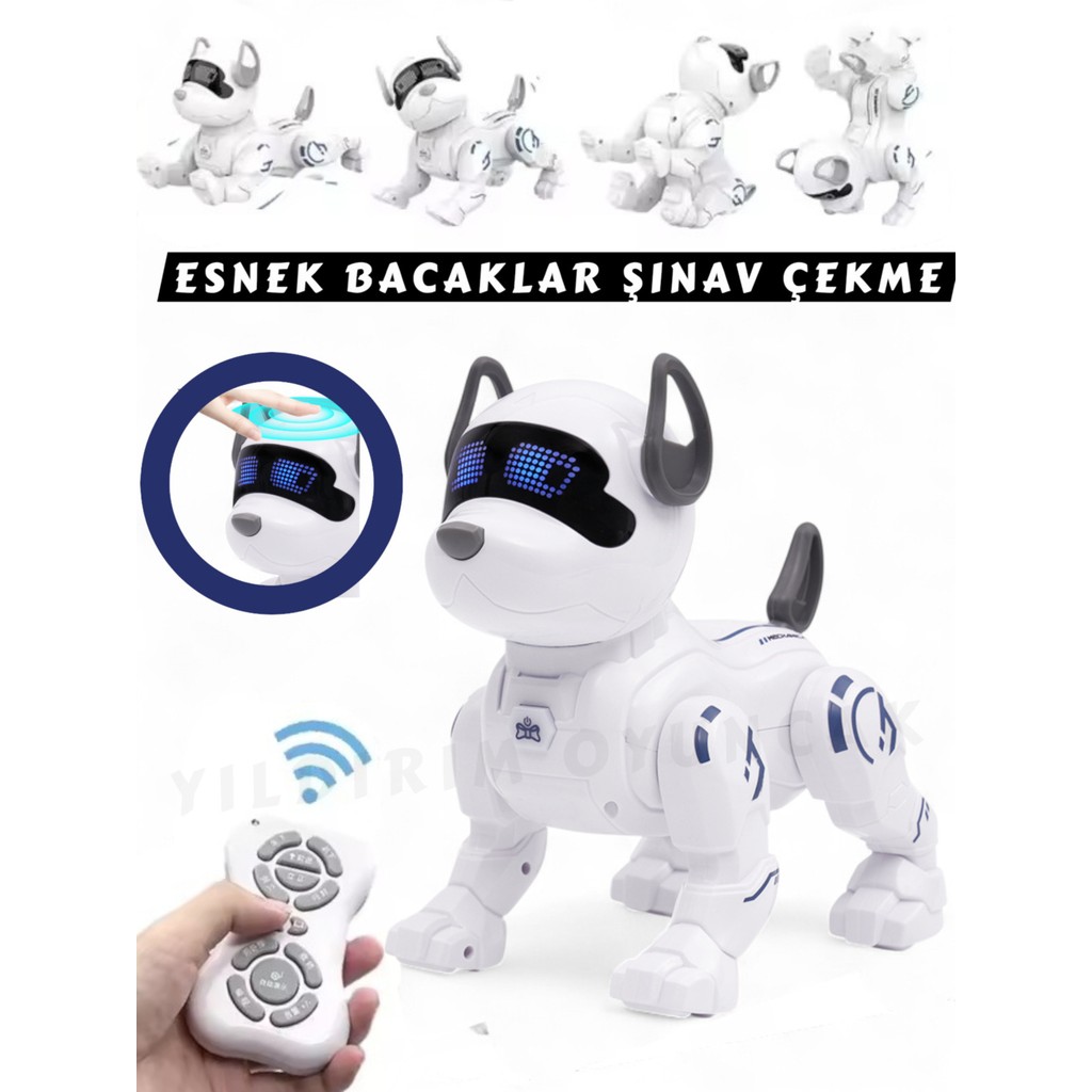 Magicway Robot Köpek Dans Eder Ninni Söyler Dokunmaya Duyarlı Kafa Sallama Müzikli Işıklı Havlamalı Yürüyen - Beyaz Evcil Hayvan Ürünleri Fiyatı