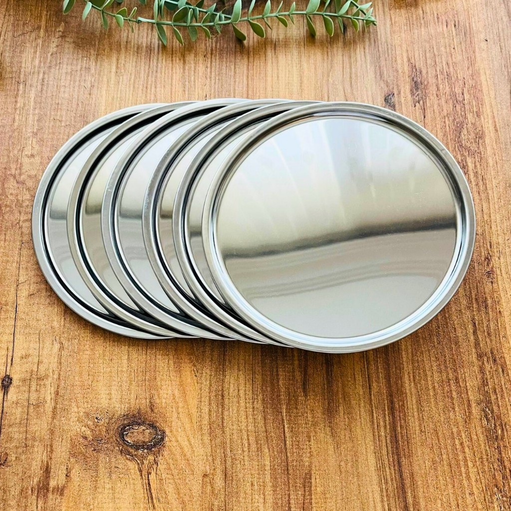 Maglor 6 Adet Gümüş Paslanmaz Çelik Yuvarlak Çay,kahve,pasta Servis Tepsisi Sunum Tepsisi 21 cm SSD / Solid State Drive Fiyatı