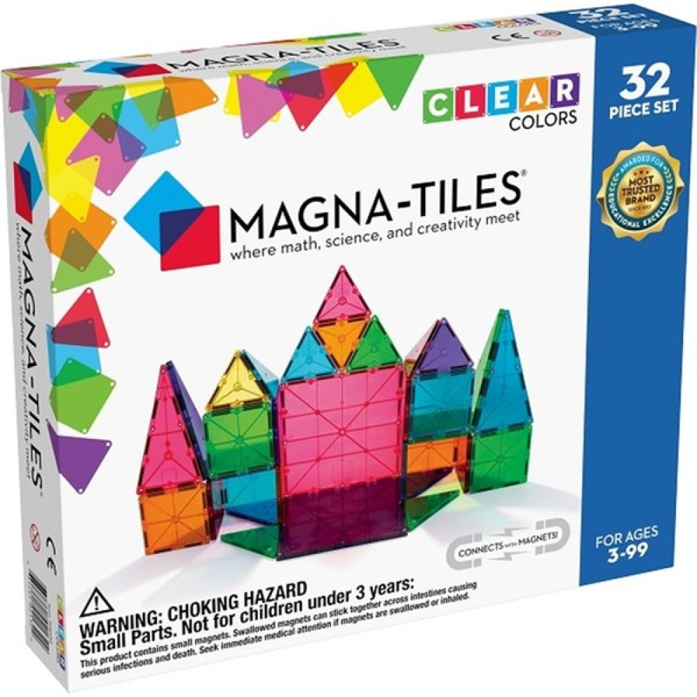Magna-Tiles - Clear Color Set - 32 Parça Legolar ( Yapım Oyuncakları ) Fiyatı