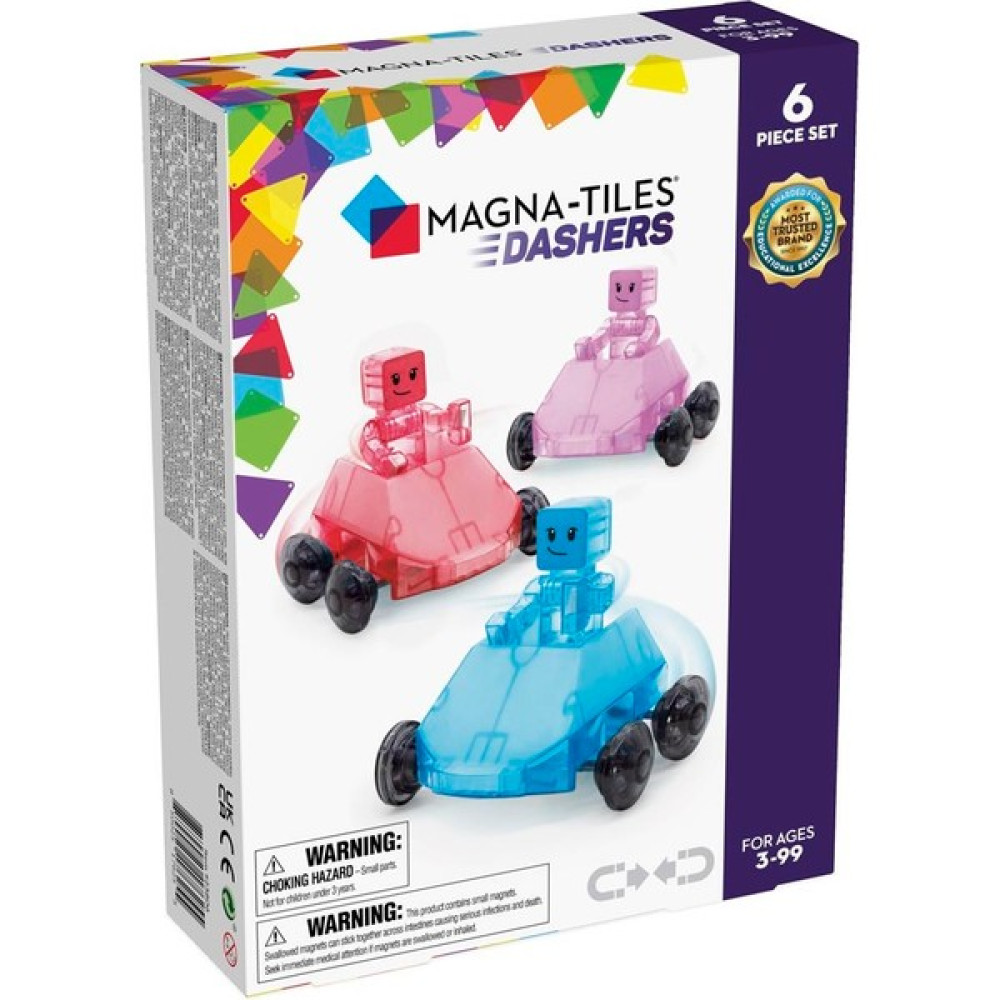 Magna-Tiles - Dashers 6-Piece Set - Hızlı Sürücüler 6 Parça Legolar ( Yapım Oyuncakları ) Fiyatı