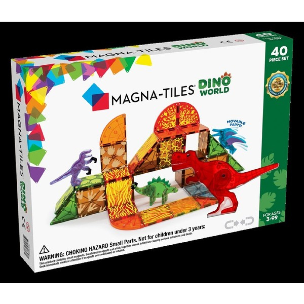 Magna-Tiles - Dinozor Dünyası - 40 Parça Legolar ( Yapım Oyuncakları ) Fiyatı