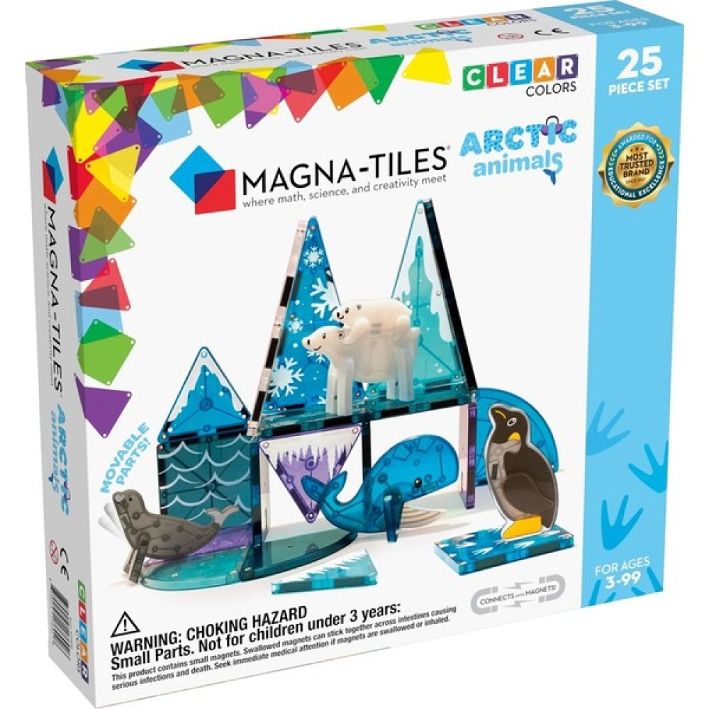 Magna-Tiles - Kuzey Kutbu - 25 Parça Legolar ( Yapım Oyuncakları ) Fiyatı