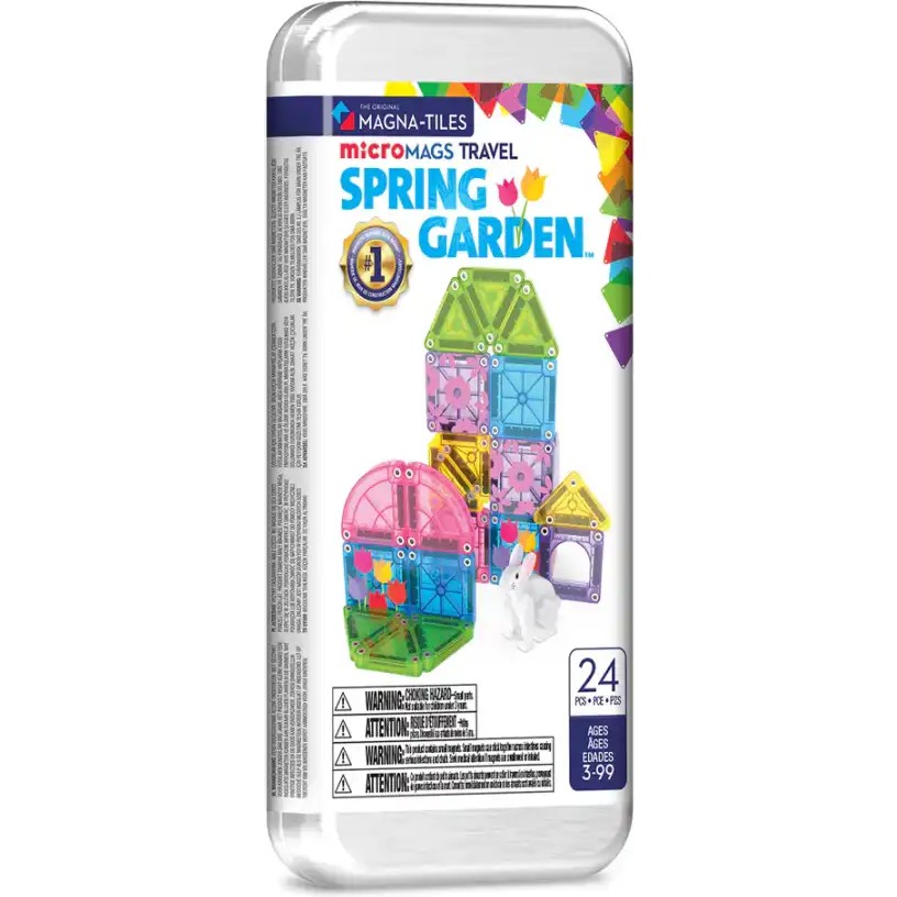 MAGNA-TILES® - Travel Set - Bahar Bahçe Seti Manyetik Bloklar - 24 Parça - Çok Renkli Eğitici Oyuncak Fiyatı