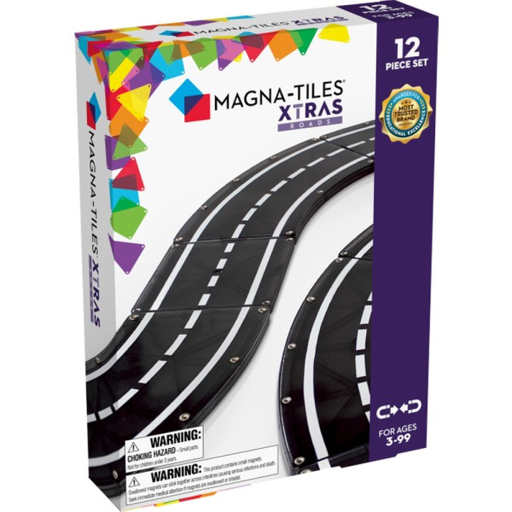 Magna-Tiles - Xtra Roads 12-Piece Set - Yol Seti 12 Parça Legolar ( Yapım Oyuncakları ) Fiyatı