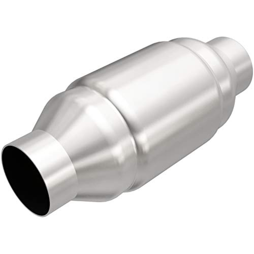 MagnaFlow Universal Catalytic Converter Standard Grade Federal/EPA Compliant 54959 - Stainless Steel 3in Inlet/Outlet Diameter, 9in Overall Length, No O2 Sensor - Standard Grade Replacement