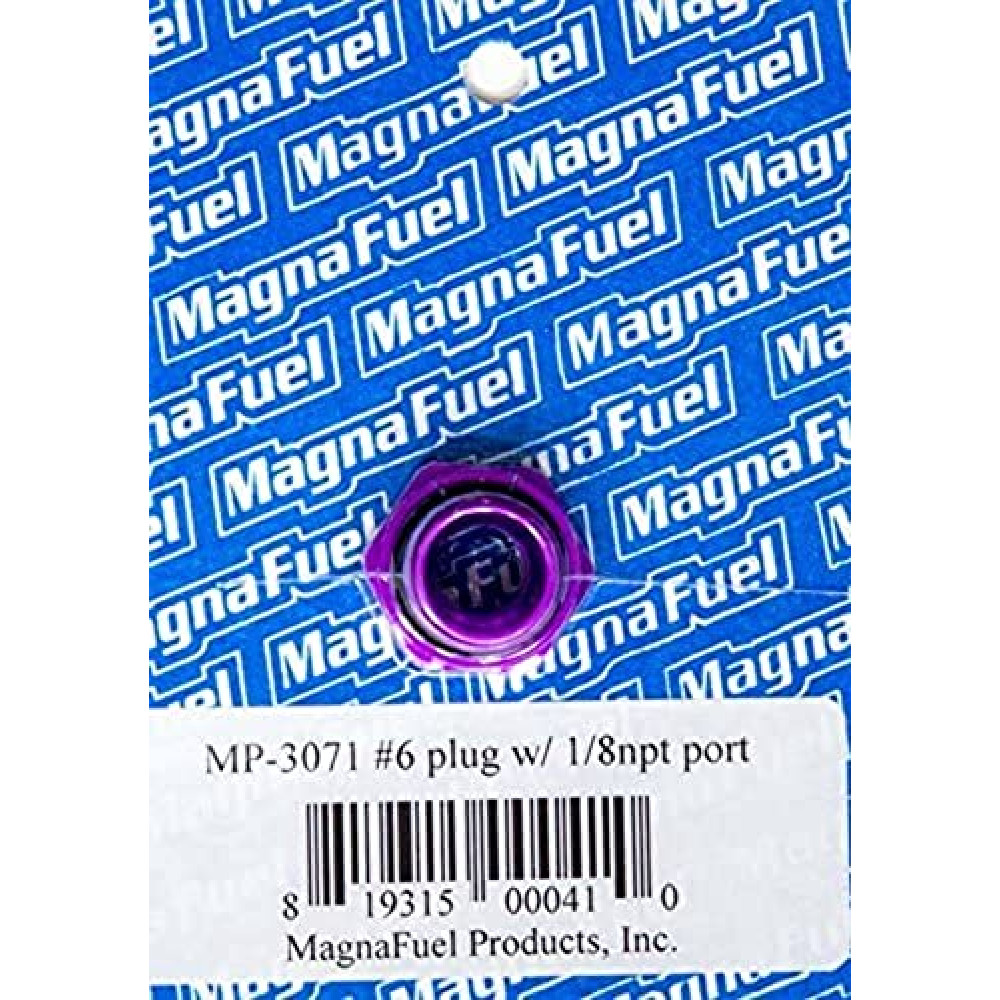 MagnaFuel MP-3071#6 O-Ring Port Plug with 1/8" NPT in Center