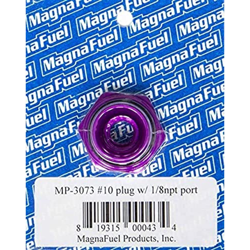 MagnaFuel MP-3073#10 O-Ring Port Plug with 1/8" NPT in Center