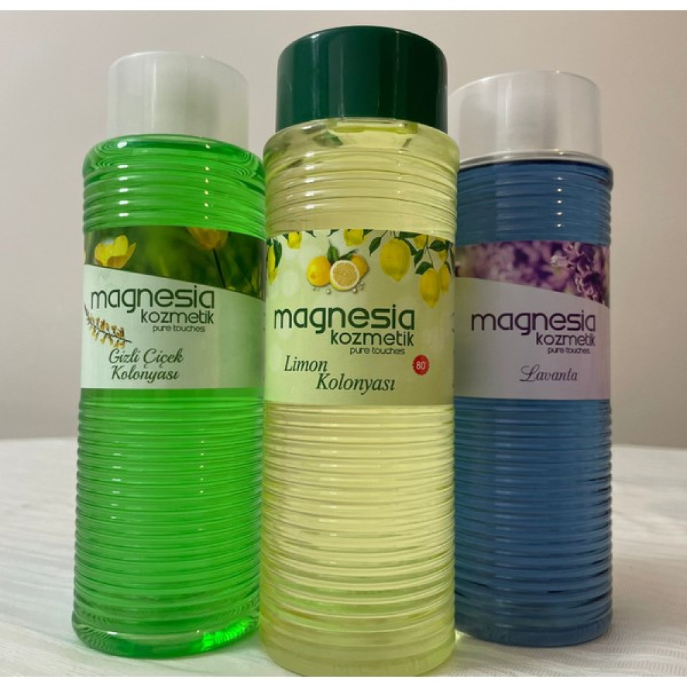 Magnesia Kolonya 3'lü Ferahlatan Set 400 Ml.(Gizli Çiçek,limon,lavanta) - Lavanta Kolonya & Gülsuyu Fiyatı