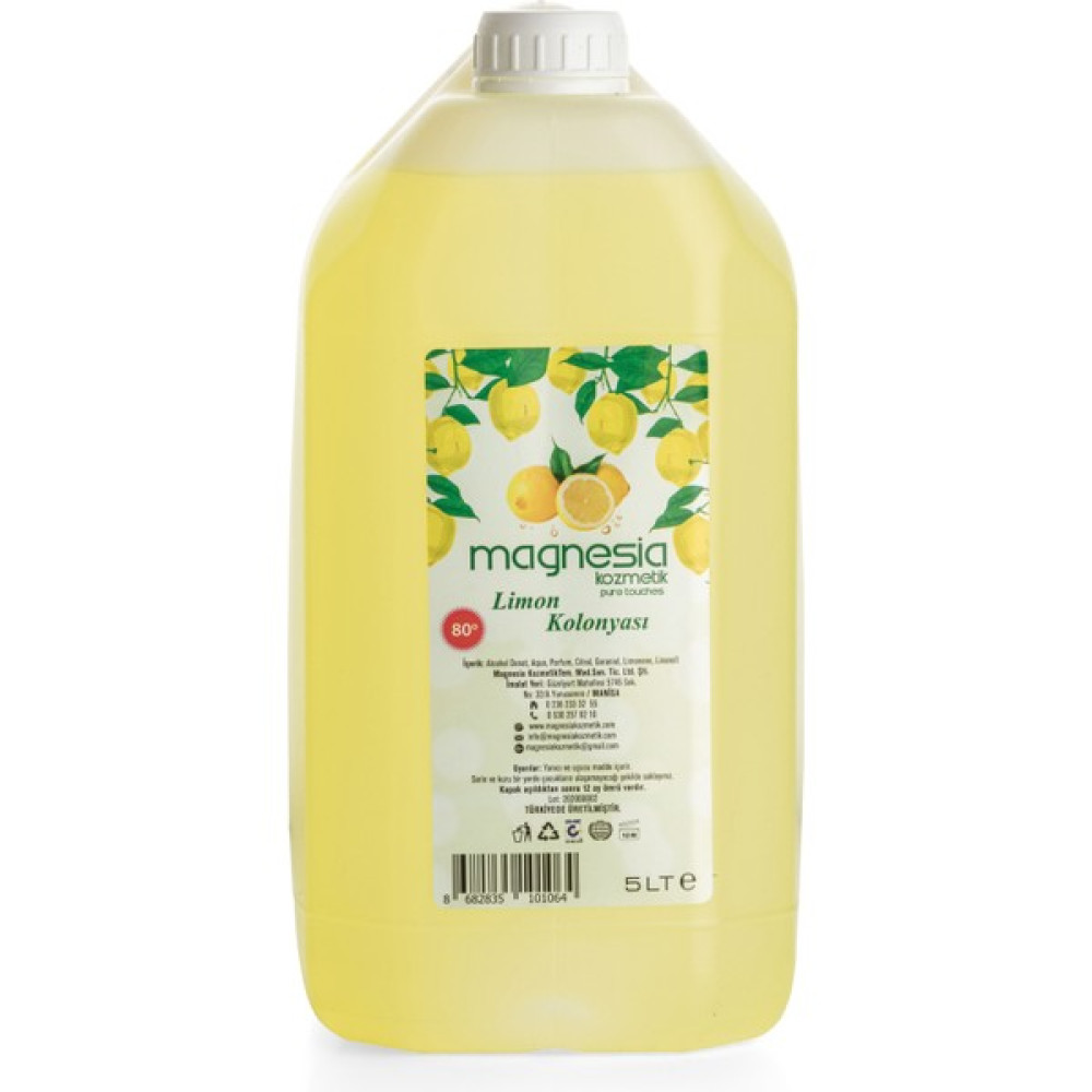 Magnesia Özel Seri 80C Limon Kolonyası 5lt. Kolonya & Gülsuyu Fiyatı