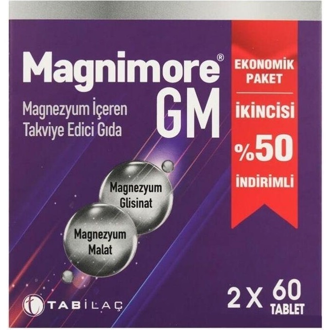 Magnimore Gm Magnezyum 2 x 60 Tablet SSD / Solid State Drive Fiyatı