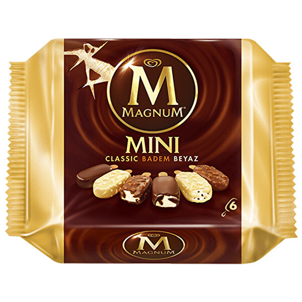 Magnum Mini Classic & Badem & Beyaz 6'lı Dondurma Fiyatı