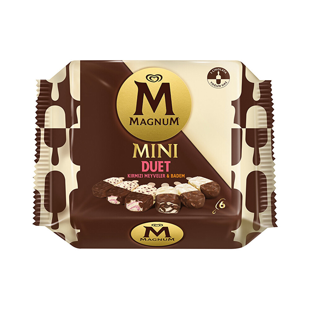 Magnum Mini Düet Kırmızı Meyve & Badem 360 ml Dondurma Fiyatı