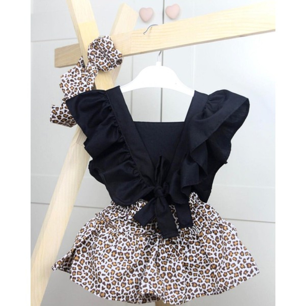 Magu Kız Bebek Leopar Romper Tulum Bebek Elbisesi Fiyatı