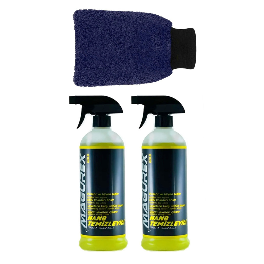 MAGUREX Nano Temizleyici 2 X 800 ml Dijimat Uygulama Eldiveni Hediye Oto Bakım & Temizlik Ürünleri Fiyatı