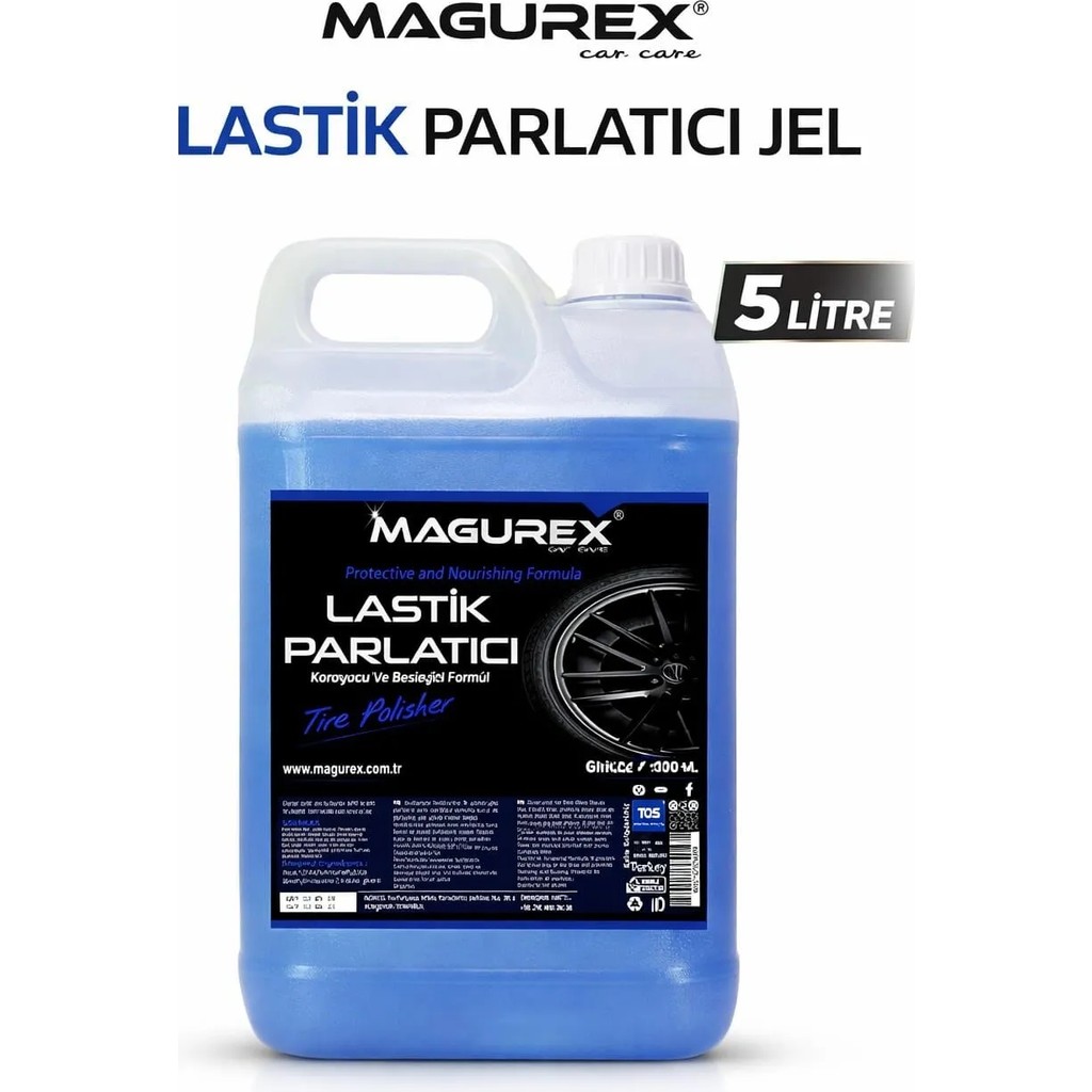 Magurex Suya Dayanıklı Jel Lastik Parlatıcı 5lt Etkili Temizlik ve Parlaklık Sağlar Bulaşık Yıkama Fiyatı