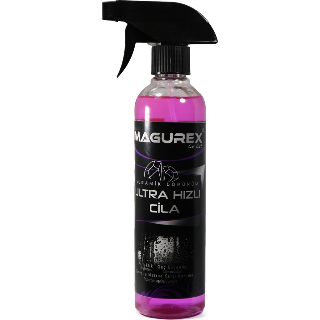Magurex Ultra Hızlı Cila - Seramik Görünüm, Su İtici, Parlak ve Islak Etki, 473 ml - Tüm Araç Modelleri için Profesyonel Temizlik Ürünü Diğer Fiyatı