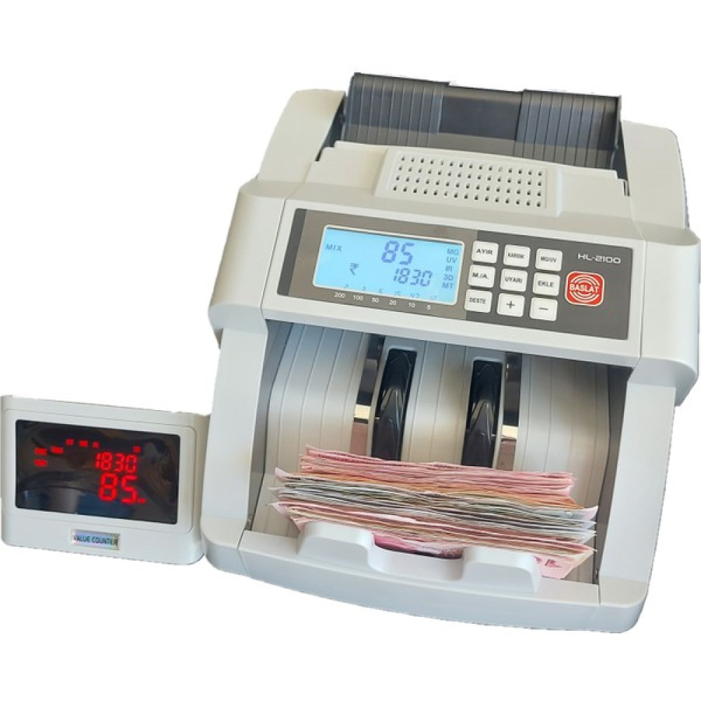 Mahen Hl 2100 Karışık Sayım & Sahte Tespit Para Sayma Makinesi Para Sayma Makinesi Fiyatı