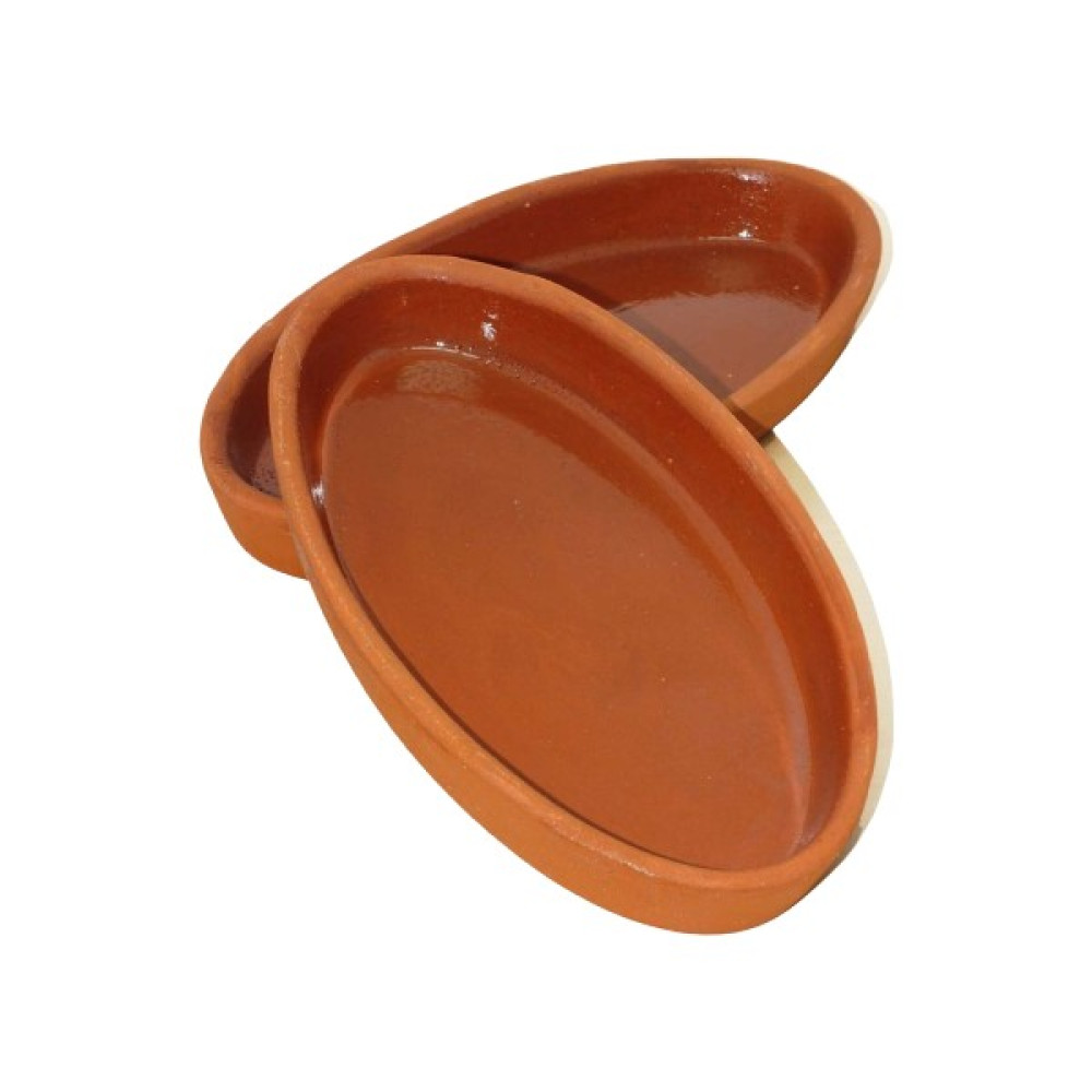 Mahir Güveç 2'li Içi Sırlı Oval Forumda Toprak Güveç 22 cm Tepsiler / Fırın Kapları Fiyatı