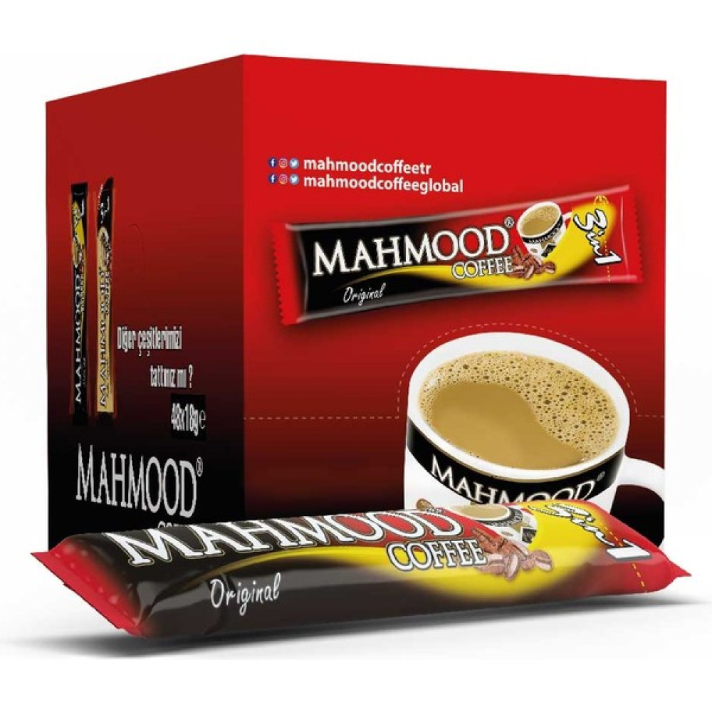 Mahmood 3ü1 Arada Hazır Kahve 24 Adet x 18 gr - 1 Adet Kahve Fiyatı