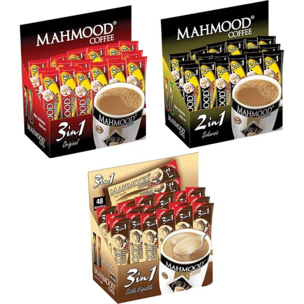 Mahmood Coffee 3 Ü 1 Arada 48 Li - 3ü 1 Arada Sütlü Köpüklü 48 Li - 2si 1 Arada 48 Li - 1 Paket Kahve Fiyatı