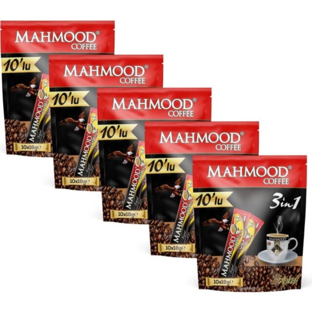 Mahmood Coffee 3'ü 1 Arada Kahve 18 gr x 10 Adet x 5'li Paket Kahve Fiyatı
