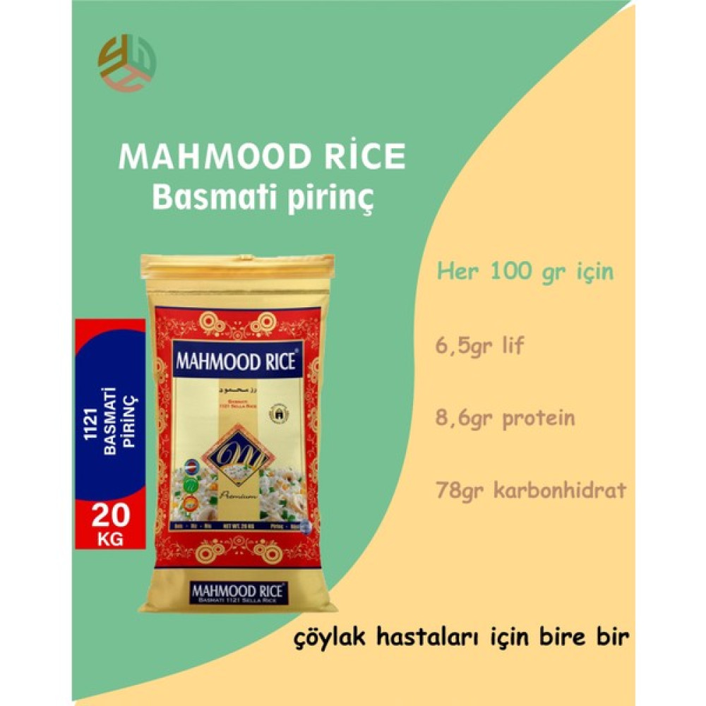 Mahmood Rice Basmati Pirinç 20 kg Diğer Fiyatı