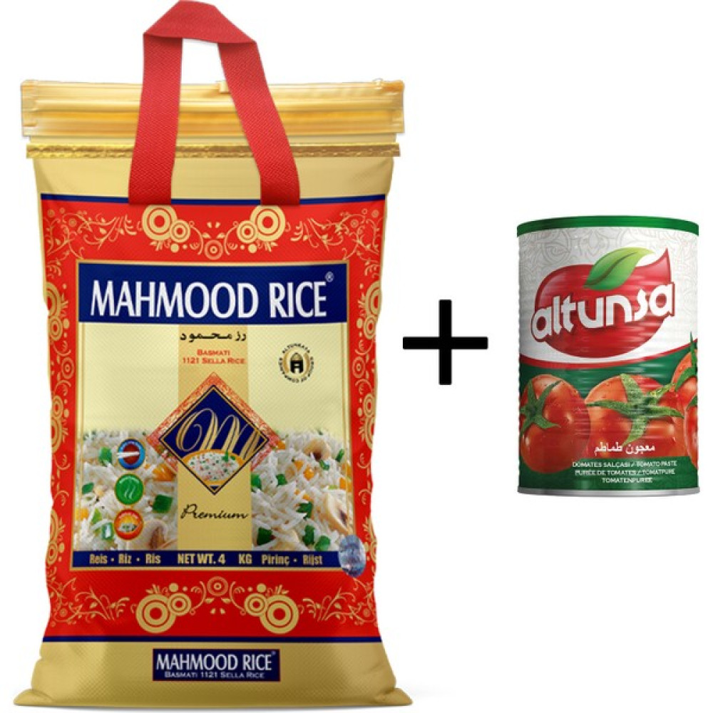 Mahmood Rice Mahmood Basmati Pirinç 4 kg Altunsa Domates Salçası 830 gr - 4,8 kg Diğer Fiyatı