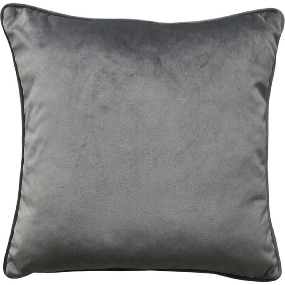 Mahmure Biyeli Koyu Gri Kadife Yastık Kılıfı - 43 x 43 cm Kırlent / Mobilya Yastığı Fiyatı