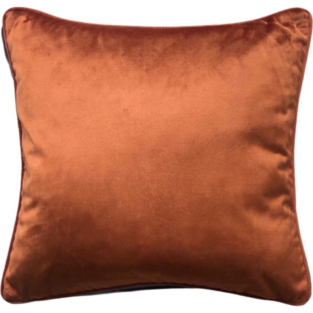 Mahmure Biyeli Tarçın Kadife Yastık Kılıfı - 43 x 43 cm - Kahverengi Kırlent / Mobilya Yastığı Fiyatı