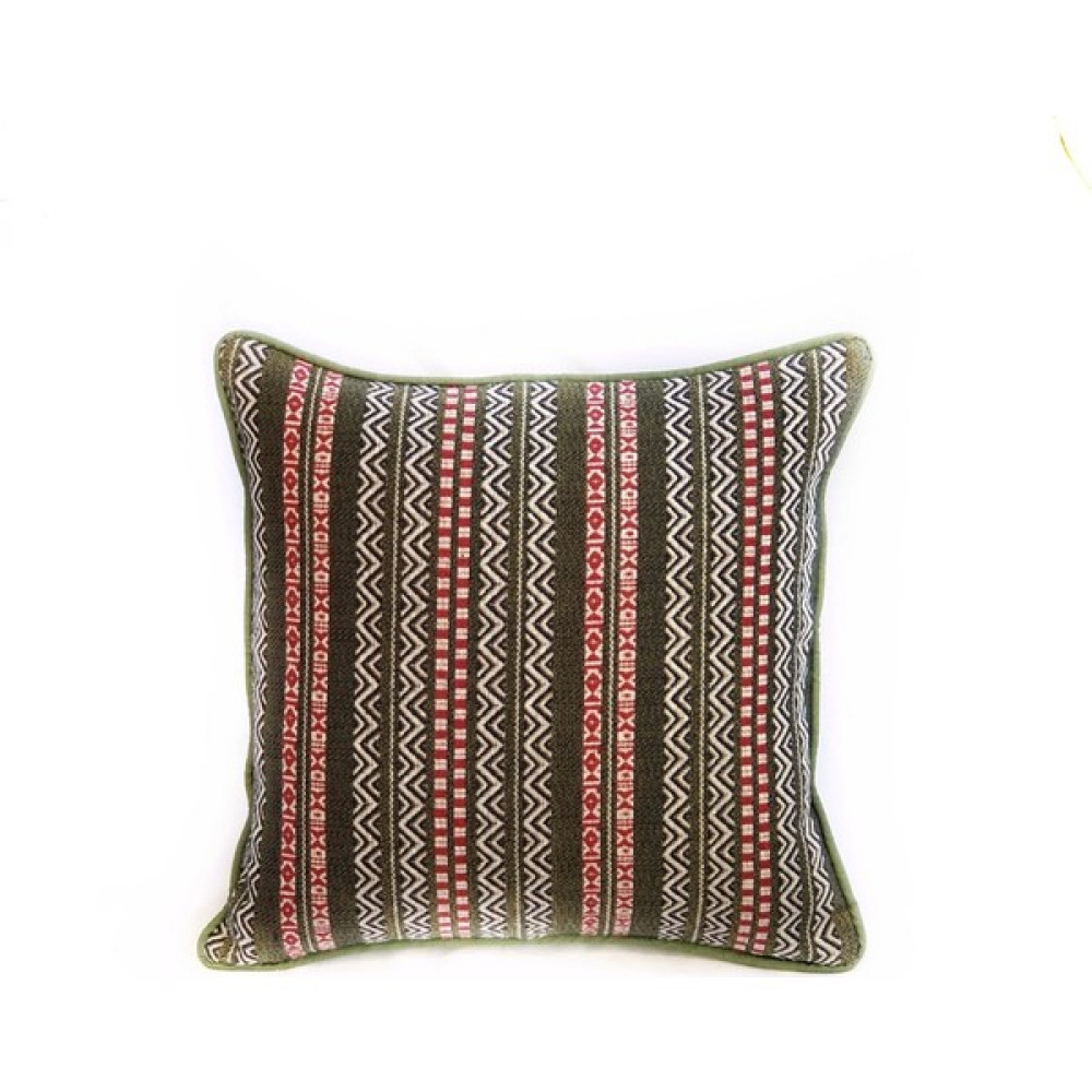 Mahmure Yeşil Etnik Desenli Kılıf - 43 x 43 cm Kırlent / Mobilya Yastığı Fiyatı