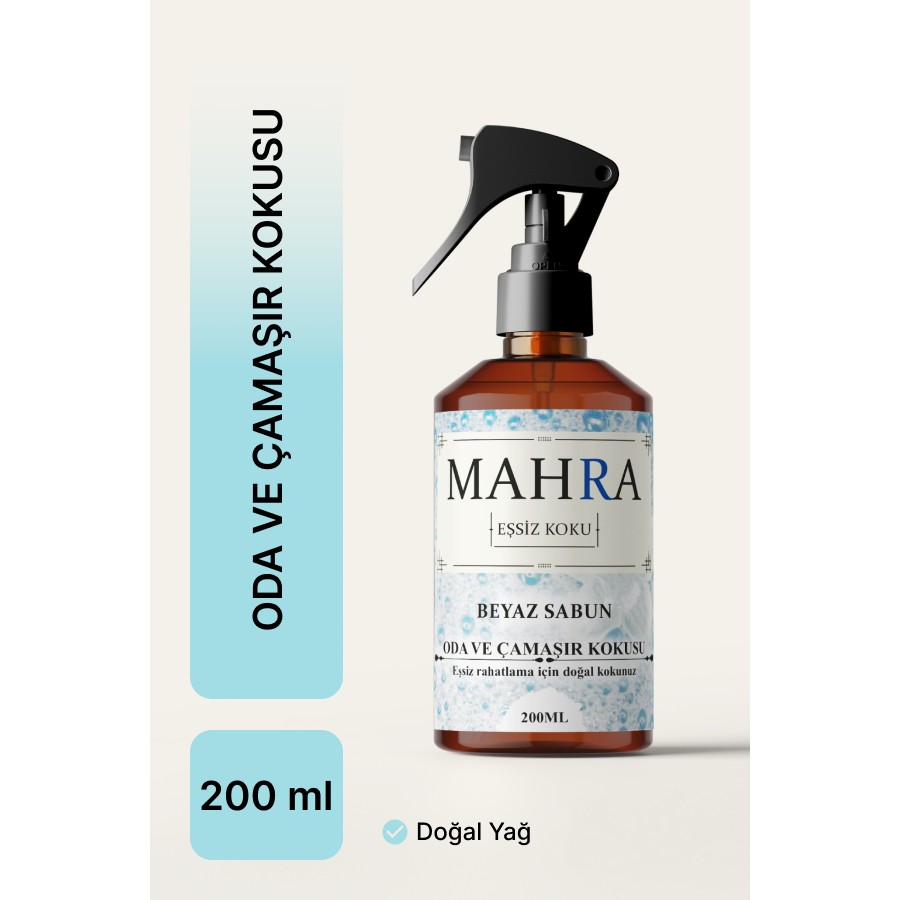 Mahra beyaz Sabun Oda ve Çamaşır Spreyi Oda Kokusu oda spreyi Room Spray 200ML Oda Kokusu Fiyatı