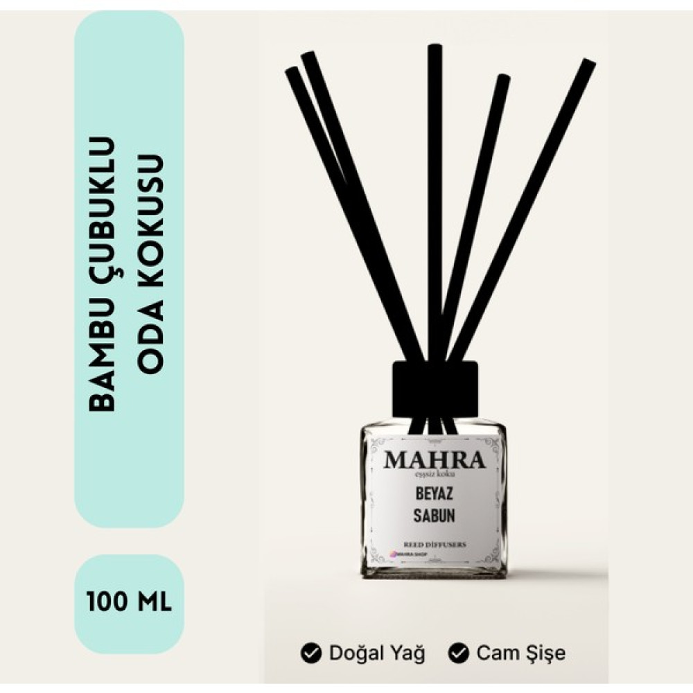 Mahra Oda Kokusu 100ml Beyaz Sabun bambu çubuklu Oda Kokusu Esansiyel Uçucu yağ reed diffuser Oto Boyaları Fiyatı