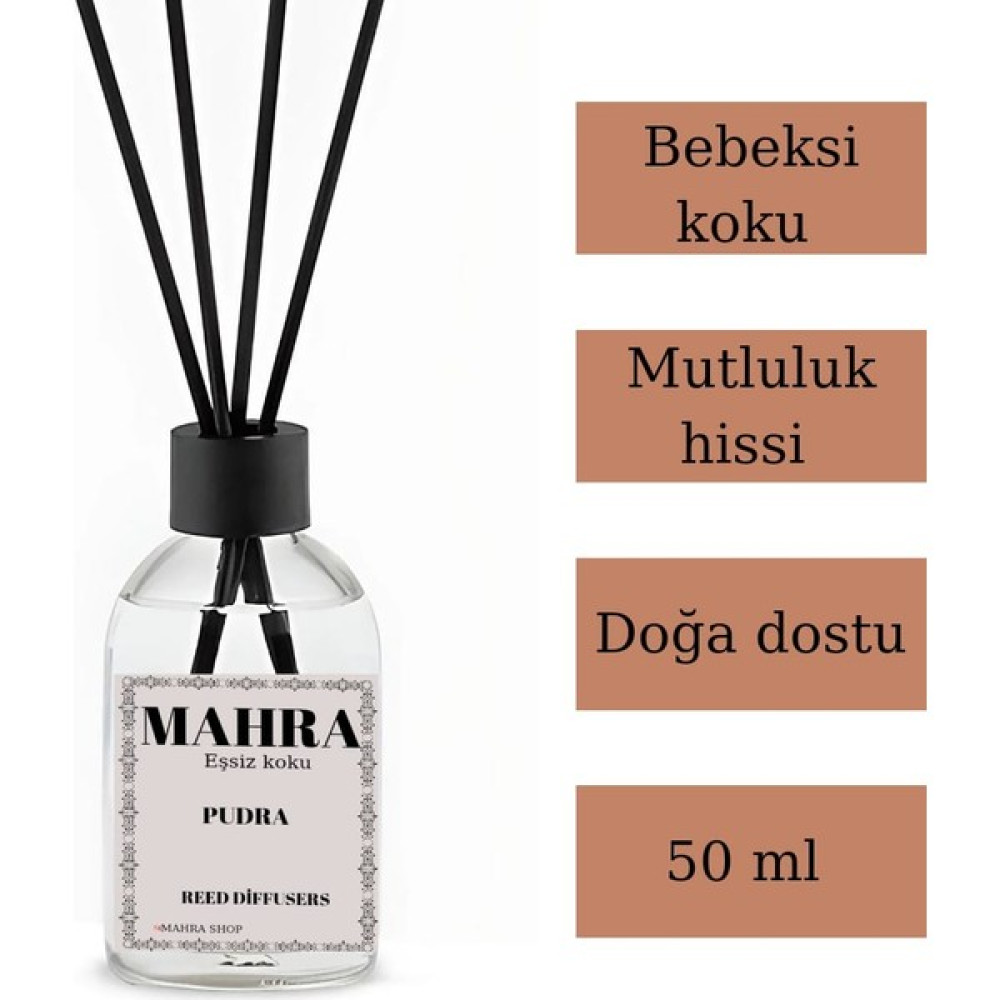 Mahra Oda Kokusu Pudra bambu çubuklu Oda Kokusu Esansiyel Uçucu yağ reed diffuser Powder 50ML Oda Kokusu Fiyatı
