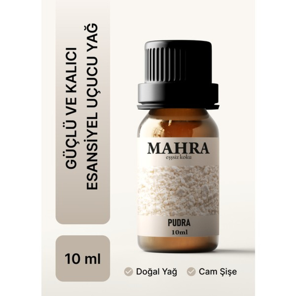 Mahra Pudra Esansiyel Uçucu Koku Yağı Buhurdanlık Yağı Difüzör Esansı Ortam Oda Kokusu 10ML - 36,5 Oda Kokusu Fiyatı