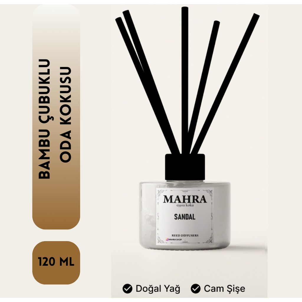 Mahra Shop Sandal Ağacı Çubuklu Oda Kokusu Esansiyel Uçucu Yağ White Soap 120 ml Oda Kokusu Fiyatı