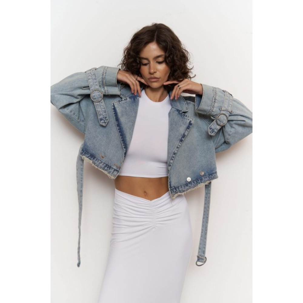 Mai Collection Baggy Biker Jean Ceket Bayan Ceket Fiyatı