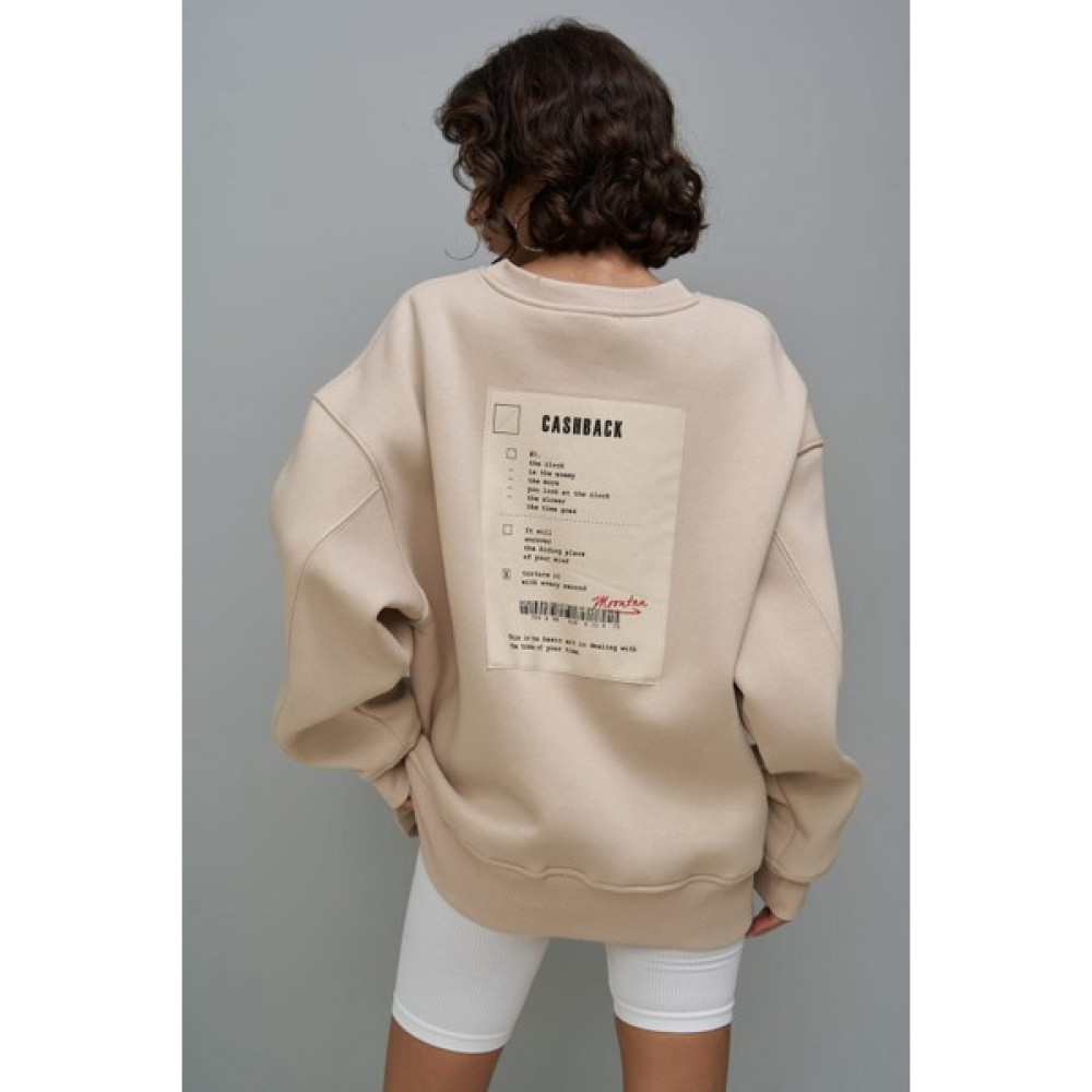 Mai Collection Cashback Kemik Oversize Sweatshirt Bayan Sweatshirt Fiyatı