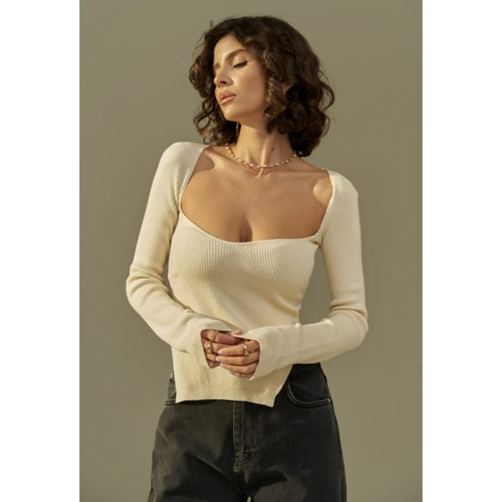 Mai Collection Change Bej Triko Bluz Bluz Fiyatı