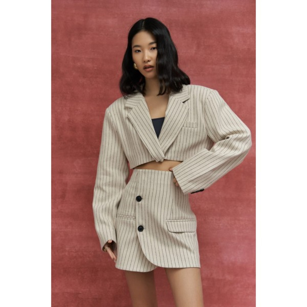 Mai Collection Elegant Bej Ceket-Etek Takım Etek Fiyatı
