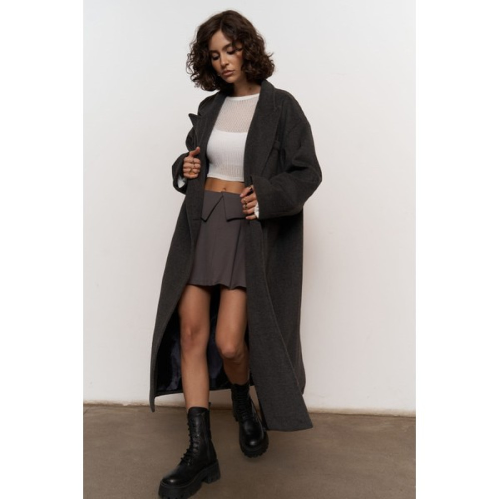 Mai Collection Lowen Antrasit Oversize Kaban Kadın Kaban Fiyatı