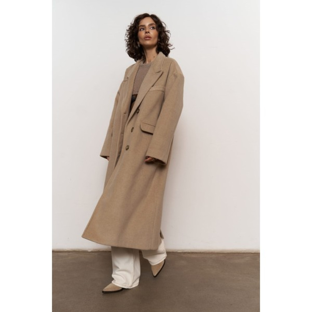 Mai Collection Lowen Taupe Oversize Kaban Kadın Kaban Fiyatı