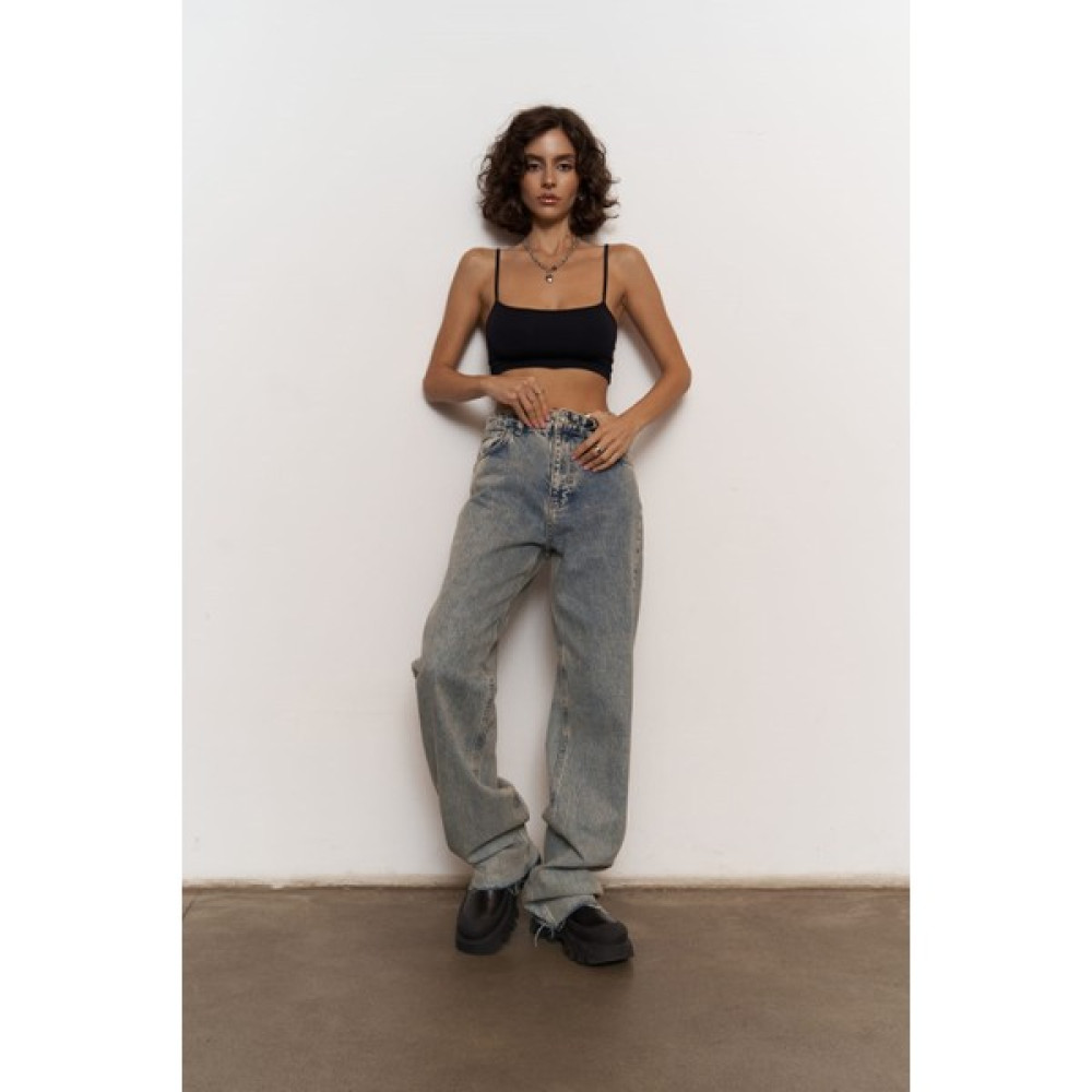 Mai Collection Marla Kirli Yeşil Basic Kot Pantolon Bayan Jeans / Kot Pantolon Fiyatı